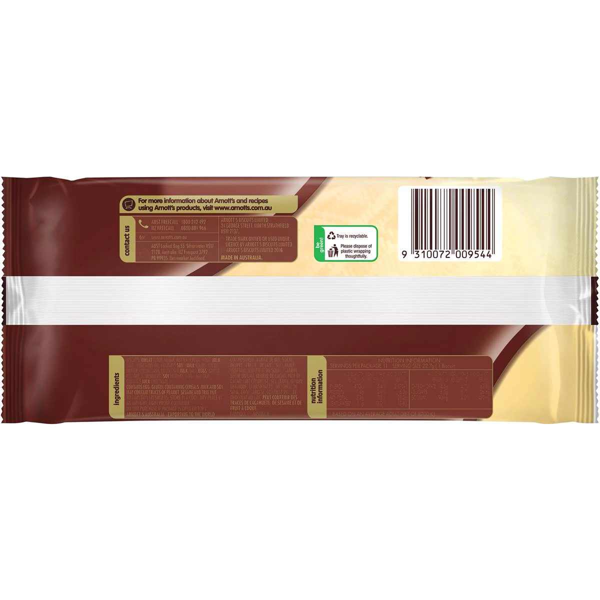 Arnott's Choc Scotch Fingers