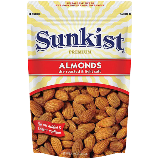 Sunkist Dry Roasted & Light Salt Almonds
