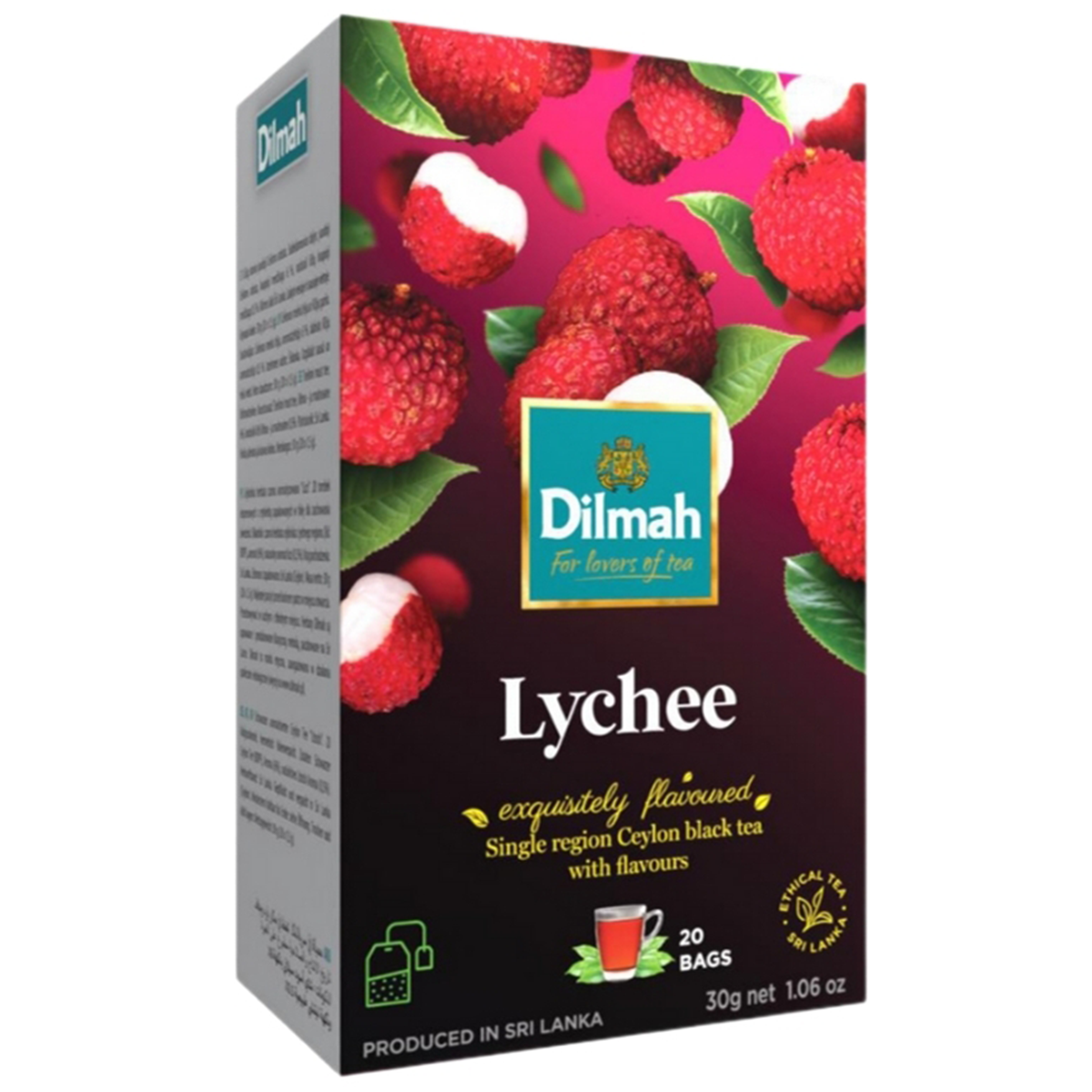 Dilmah Lychee Ceylon Black Tea Flavored