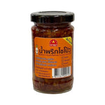 Chada Chili Paste Medium Spicy, Ratchaburi legend, in a jar, showcasing vibrant red chili paste for Asian cuisine.