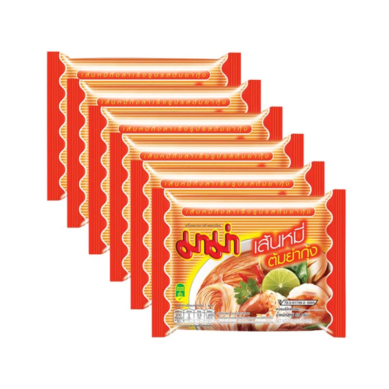 MAMA Tom Yum Kung Noodles Pack Of 6 Packets