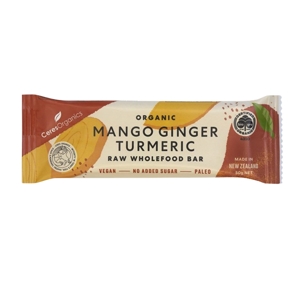 Ceres Organic Mango Ginger Turmeric Bar