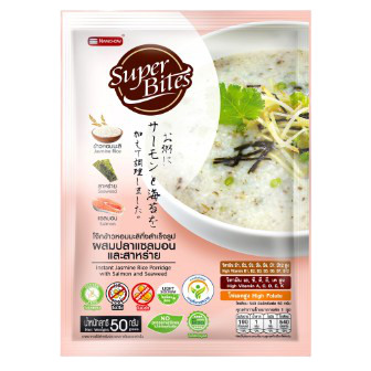 Super Bites Inst Rice Porridge W/ Salmon&Seaweed