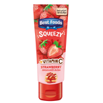 Best Foods Tube Strawberry grocery product in a convenient tube packaging, ideal for easy spreading and snacks.