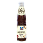 Deksomboon Keto Oyster Sauce 350g in a glass jar, showcasing the rich, dark sauce ideal for Asian cuisine and keto recipes.