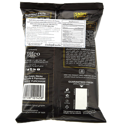 Snips Potato Sticks Black Truffle & Parmesan