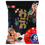 Okome Snacks rice cracker, a crunchy confectionery snack with a golden-brown appearance and ridged texture.