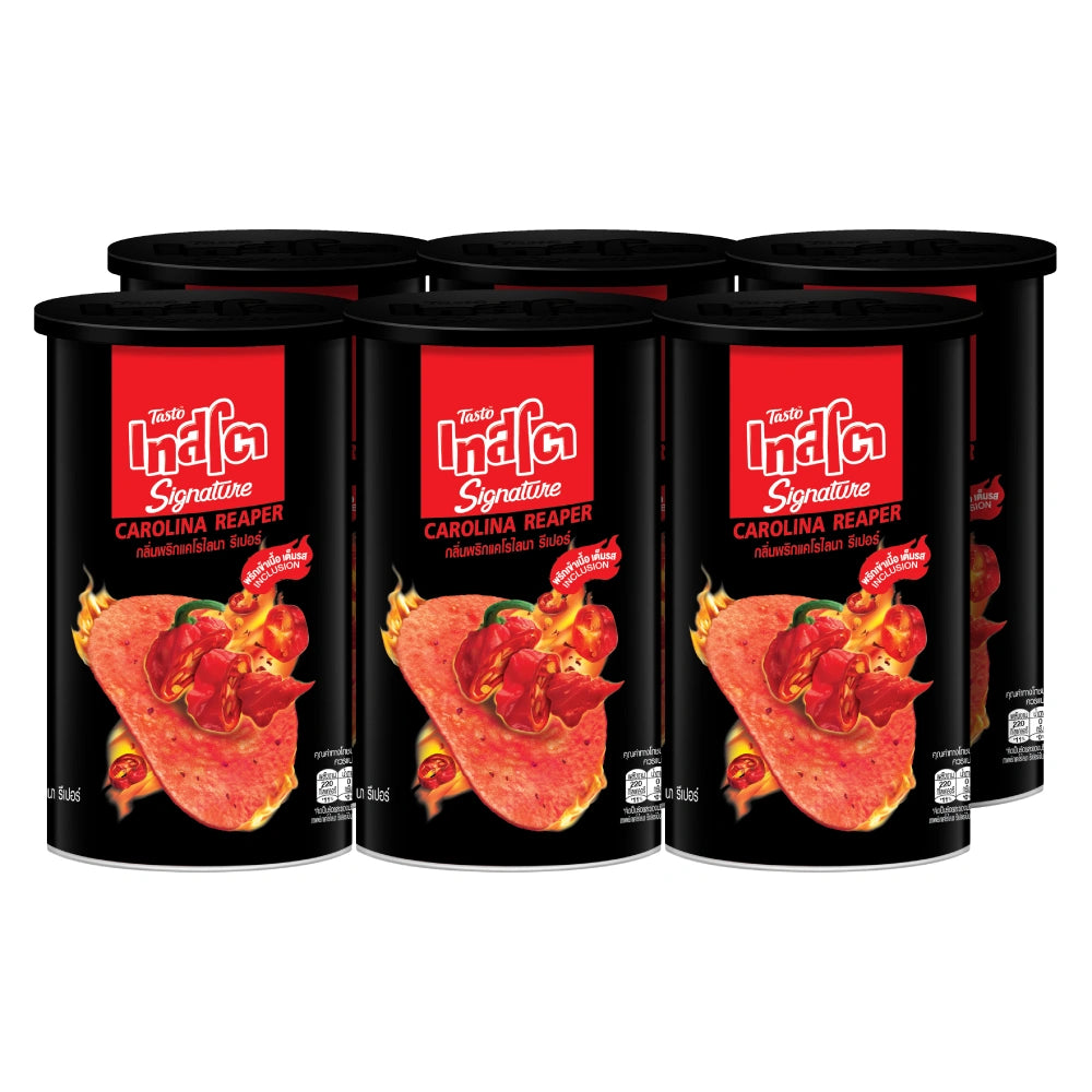 TASTO Signature Inclusion Crisps Carolina Reaper Pack 6 42g