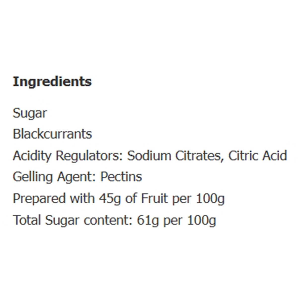 Sainsbury's Taste The Difference Blackcurrant Conserve