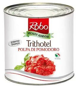 ROBO Crushed Pomodoro Tomato 2.5kg jar with vibrant crushed tomatoes and rich red color, ideal for cooking and sauces.