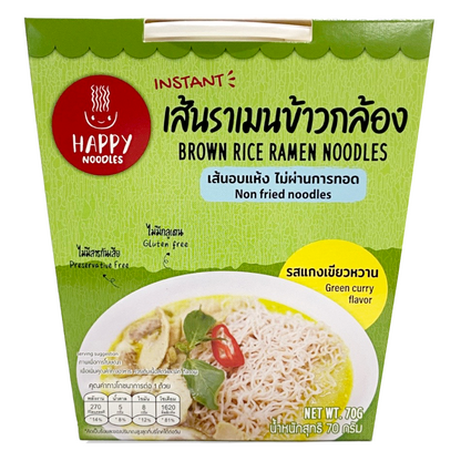 Happy Noodles Instant Brownrice Ramen Greencurry