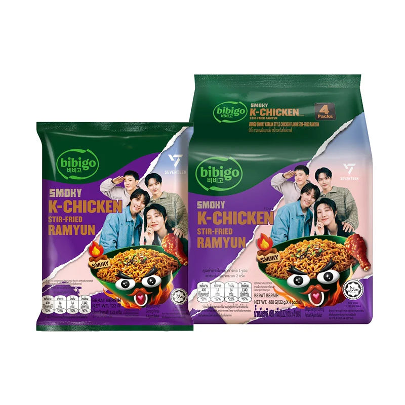 BIBIGO Instant Noodles Stirfried Ramyun Smoky Korean Style