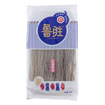 Lusheng Potato Noodle Small 400g in a clear plastic package, dry grocery product with noodles visible inside.