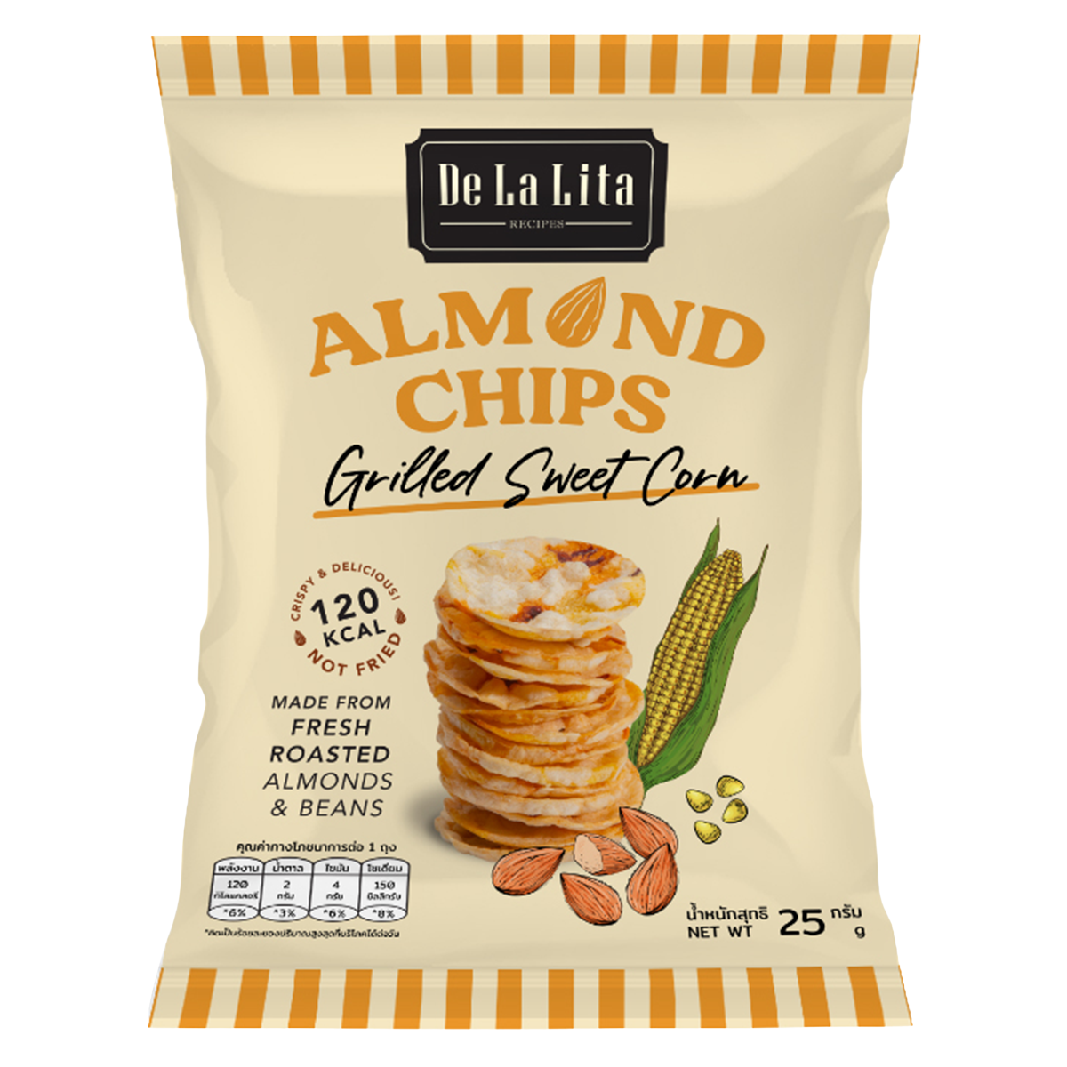 De La Lita Almond Chips Grilled Sweet Corn