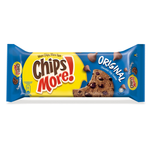 Chips More Original Chocolate Chips Cookies, confectionery snack with chocolate chip cookies on a white background.