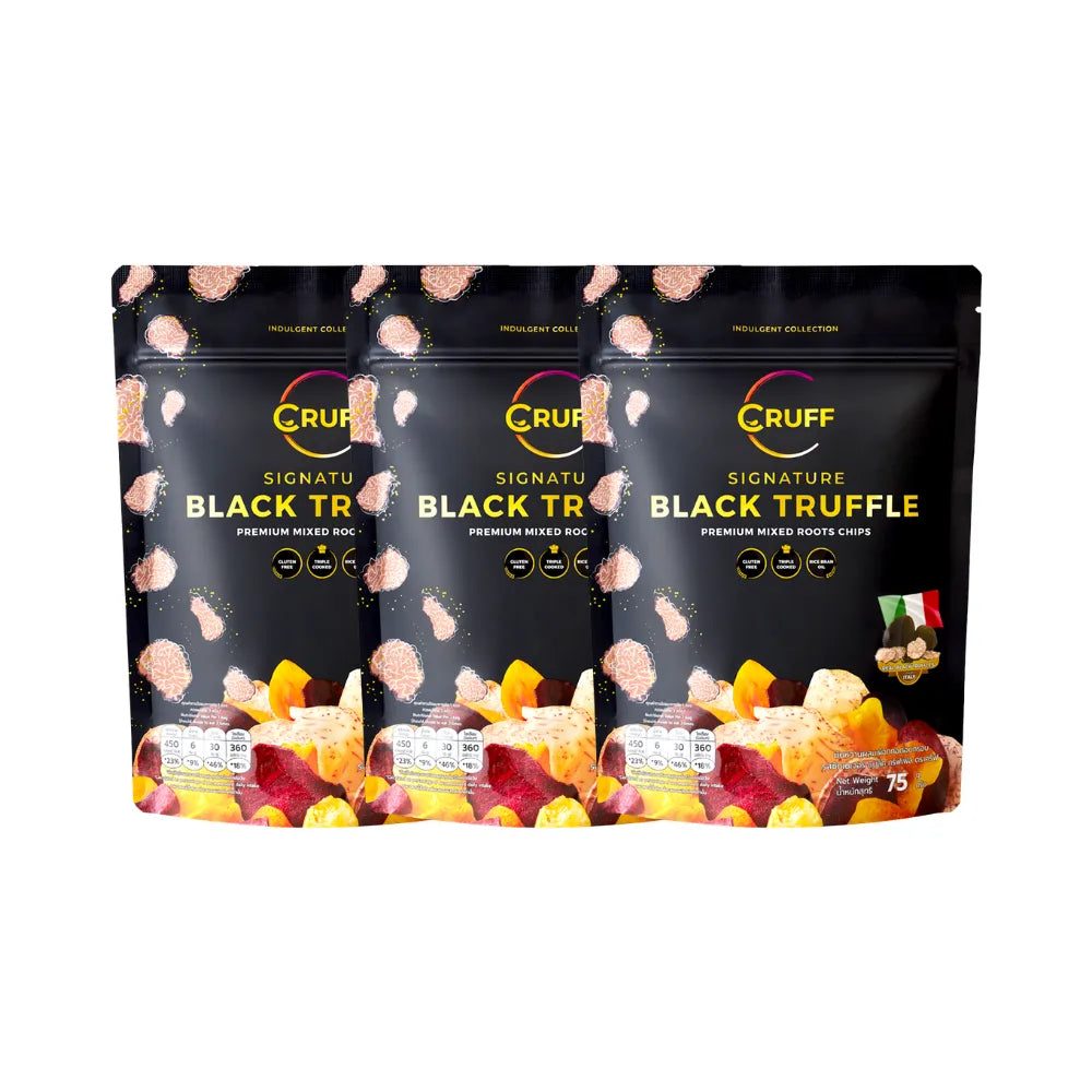 CRUFF Multi-colored Fried Crispy Potatoes Signature Black