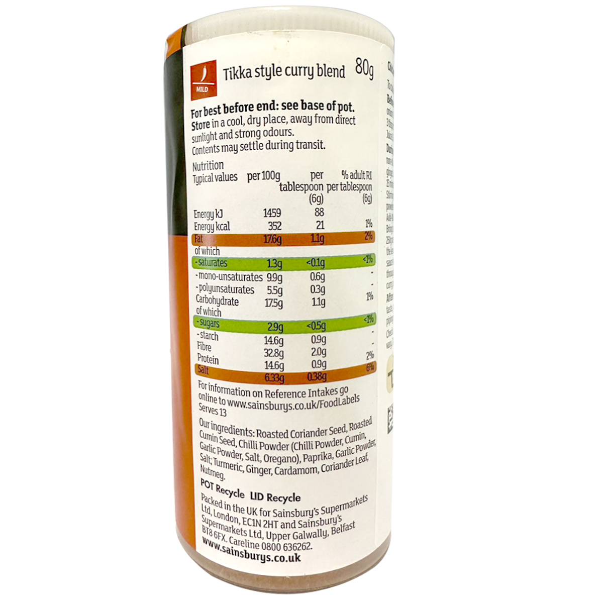 Sainsbury's Itc Tikka Curry Power
