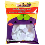 Khun Maeju mangosteen flavored soft chewy candy, a colorful confectionery snack with a glossy appearance and fruit-inspired packaging