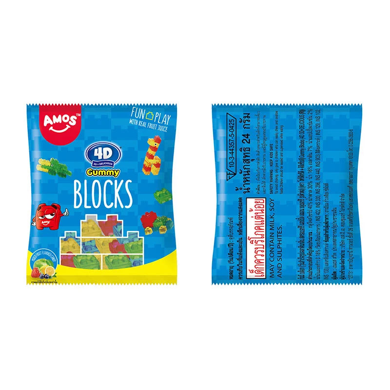 Amos 4D Gummy Blocks 432g