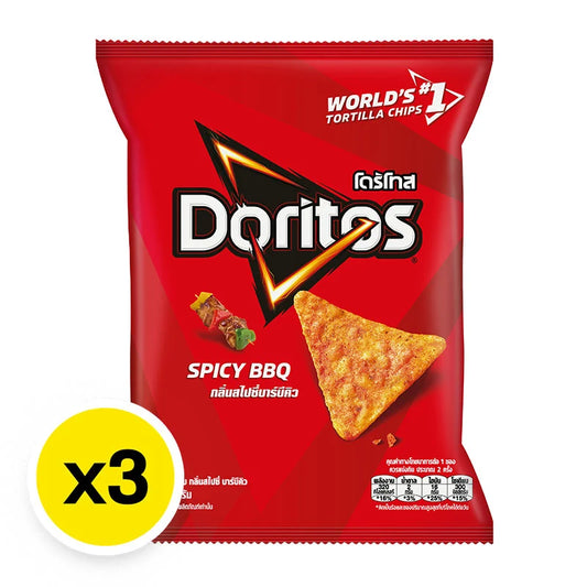 Doritos Corn Tortilla Chip Spicy BBQ 50g x3