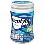 Trident Splash Hypermint chewing gum pack with vibrant packaging, showcasing fresh mint flavor and confectionery snack branding.