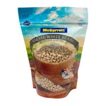 Mcgarrett Small White Beans 500g in a clear bag, dry grocery product with white beans visible inside.