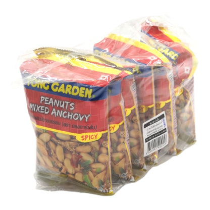 Tong Garden Peanuts Mixed Anchovy 28g x6