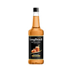 LongBeach Butterscotch Syrup bottle from dry grocery, with a rich caramel color and label displaying the brand and product name.