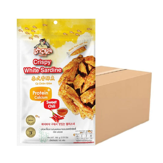 CHAOLAY Crispy White Sardine (sweet Chili Flavour) (box) 100g x24