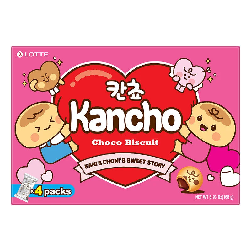 Lotte Kancho Biscuit Choco 168g