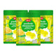 Pack of three ARO Gummy Lemonsoda candies in 72g bags, featuring bright yellow lemon-shaped gummies with lemon flavor.