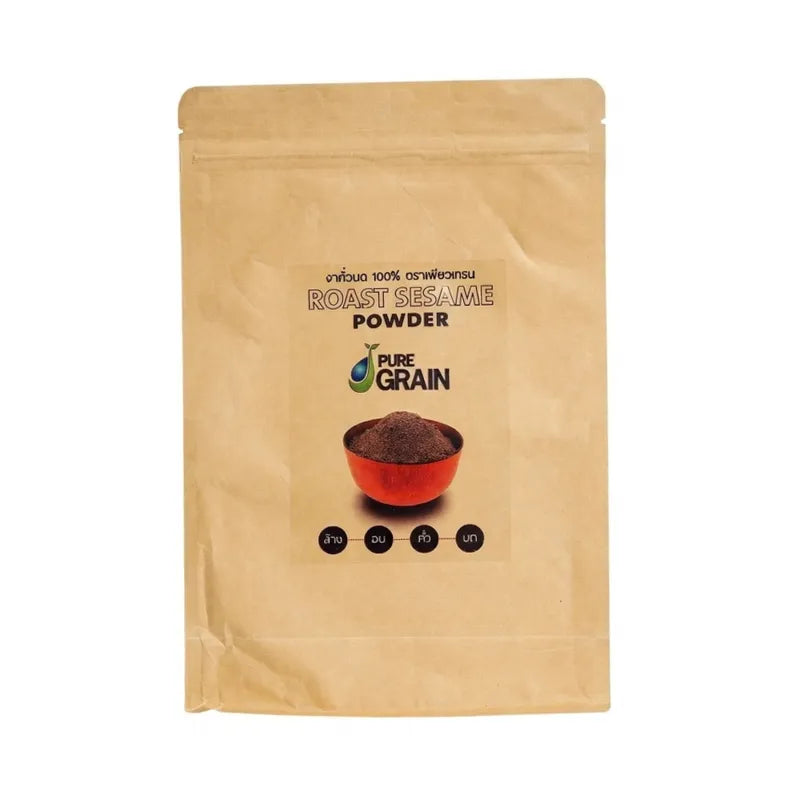 PURE GRAIN 100% Ground Roasted Black Sesame 500g