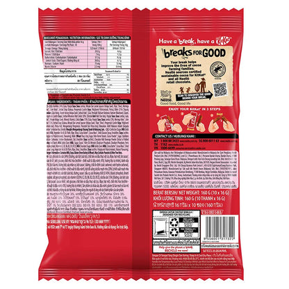 Kitkat X Milo Wafer Fingers In Chocolate Malt 16g x10