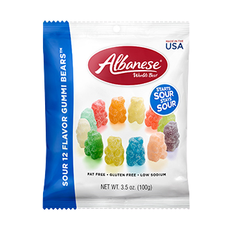 Albanese Sour 12 Flavor Gummi Bears 100