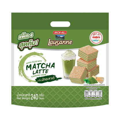 Lausanne Wafer Non Coated Matcha Latte 60g x4
