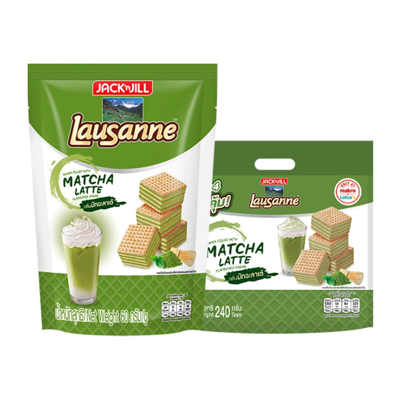 Lausanne Wafer Non Coated Matcha Latte 60g x4