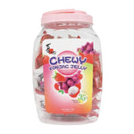 Strong Jelly Bucket Fruity 35% 1kg, colorful dry grocery snack with fruity jelly candies in a large plastic bucket.