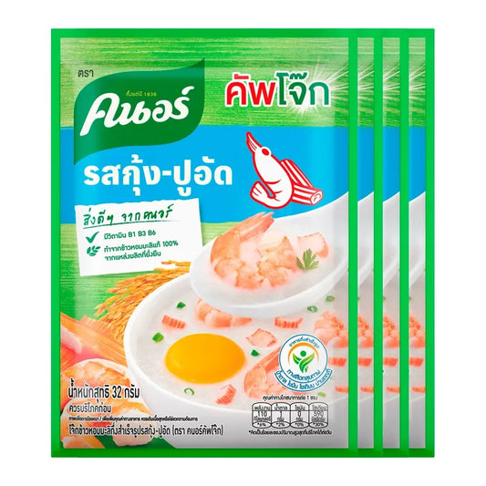 KNORR CUP JOK SACHET INSTANT PORRIDGE WITH SHRIMP AND CRAB STICK