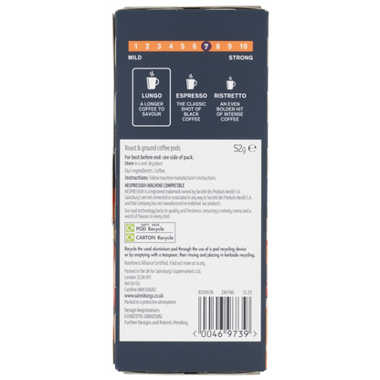 Sainsbury's Colombian Lungo Coffee Pods
