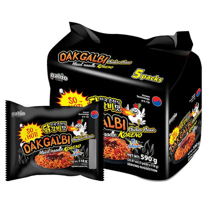 PALDO KORENO Dakgalbi Chicken Instant Noodle 118g x5