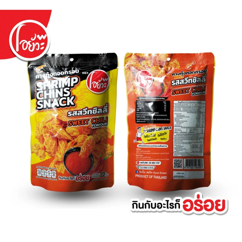 O-yua Shrimp Chin Snack Sweet Chili Fla 22g