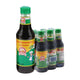 Golden Mountain seasoning sauce with green cap, 200 ml bottle, shown in a six-pack for cooking and flavor enhancement.