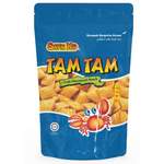 Snek Ku Tam Tam Crab Flavored Snacks, crunchy confectionery snacks with crab flavor in colorful packaging