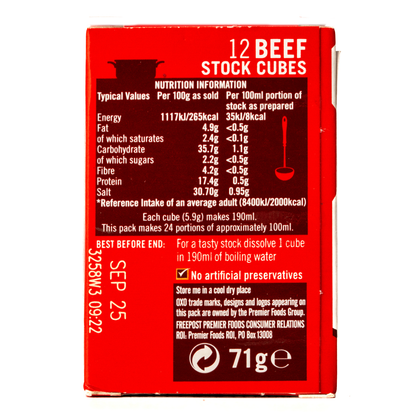 Oxo Beef Stock Cubes