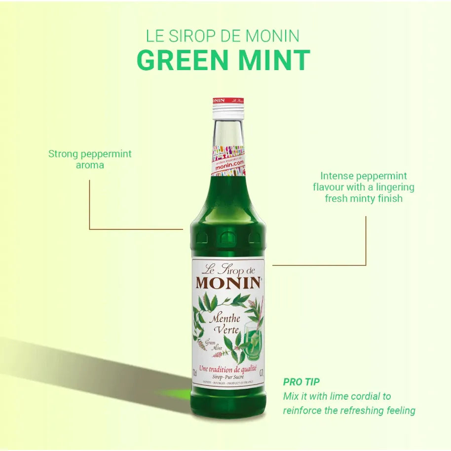 Monin Green Mint Syrup 700ml