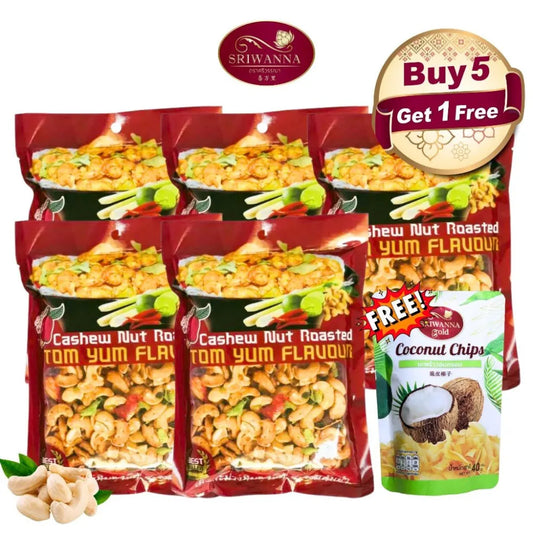 Sriwanna 5 Get 1 Free Ka Yi Phuket Nong O Cashew Nuts Tom Yum