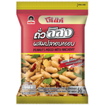 Koh-Kae Peanuts Mixed with Anchovy, snack confectionery with peanuts and savory anchovy flavor in a colorful packaging