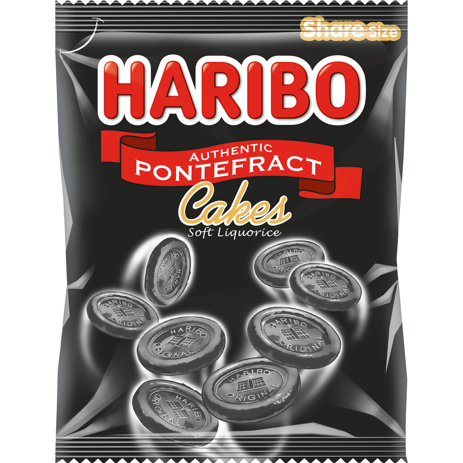 Haribo Pontefract Cakes Soft Liquorice Gummy