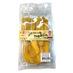 Bhanvari Orchard dried mango confectionery snack in a clear package, showcasing vibrant orange dried mango slices.