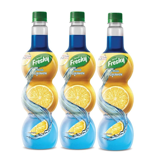 FRESHY Syrup Blue Lemon Flavoured 710ml x3
